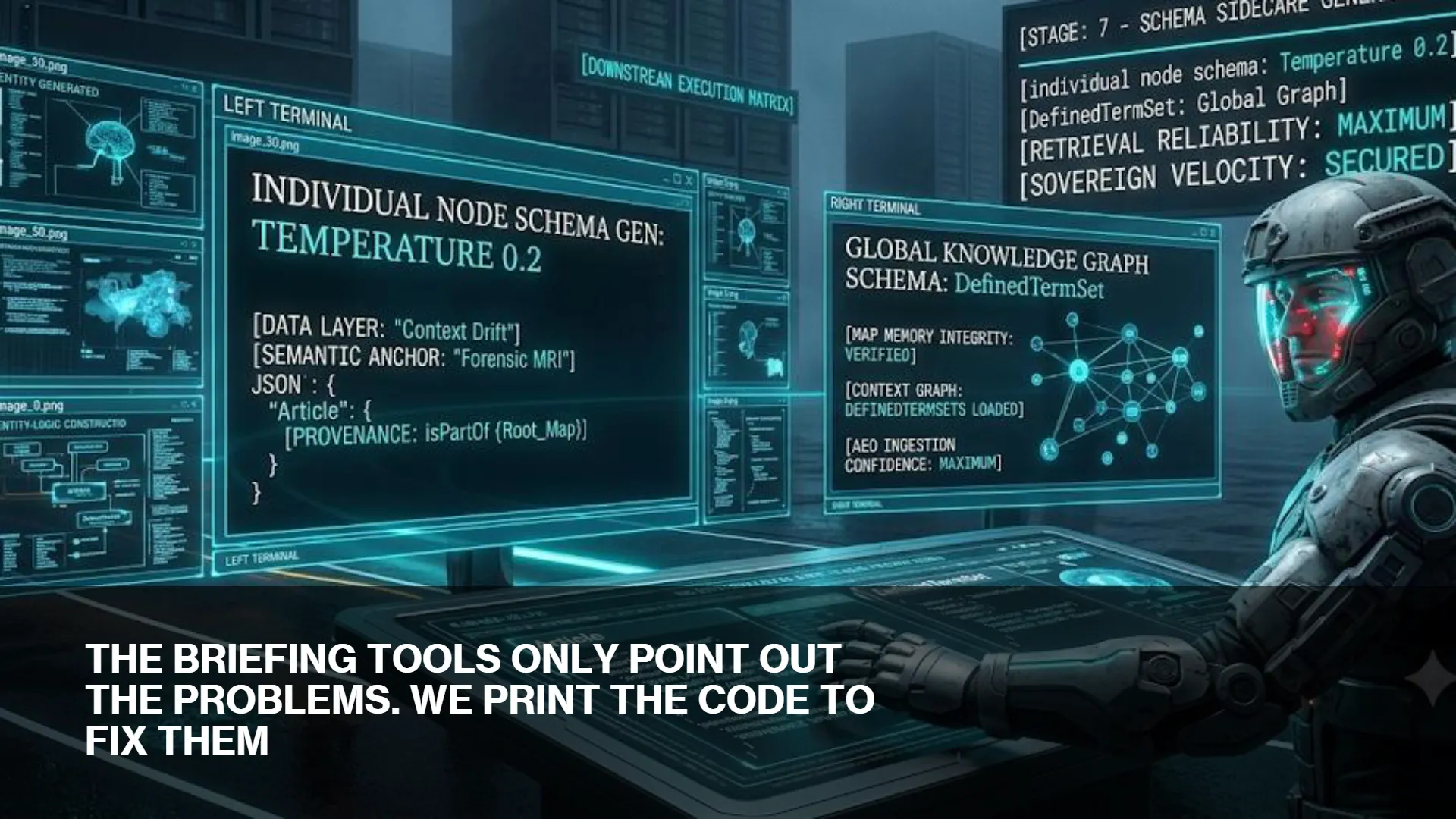 Futuristic schema engine terminal dashboard panel interface